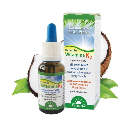Witamina K2 mk-7 w kroplach 20 ml - Dr Jacobs