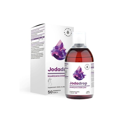 Jodadrop Bioaktywne źródło jodu w płynie 250 ml - Aura Herbals