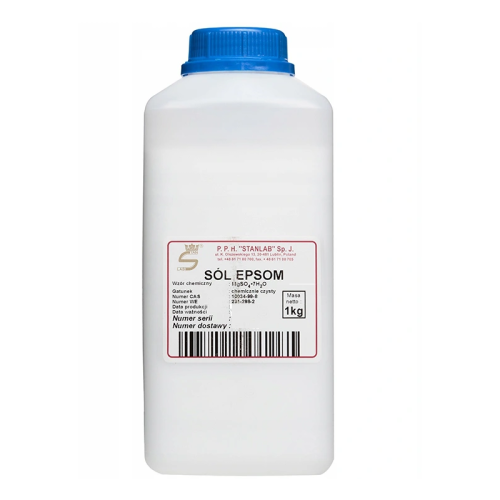 Sól Epsom siarczan magnezu siedmiowodny chemicznie czysty 1 kg - Stanlab
