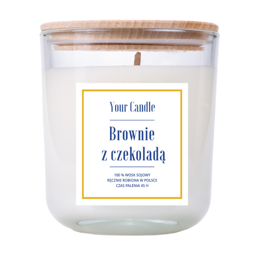 Świeca sojowa Brownie z Czekoladą 210 ml - Your Candle