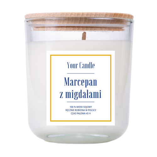 Świeca sojowa Marcepan z Migdałami 210 ml - Your Candle